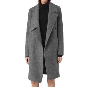 All Saints Ellis Wool Coat Size 4 -open to offers !